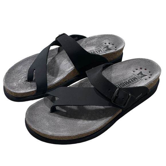 Mephisto Women's Comfortable Helen Sandals in Black Size 38 US 8 - Picture 1 of 8
